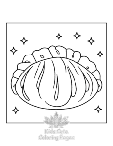 Free printable Japanese Food coloring page for kids