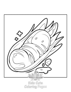 Free printable Japanese Food coloring page for kids