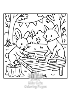 Kind Hearts coloring page for boys, printable at home