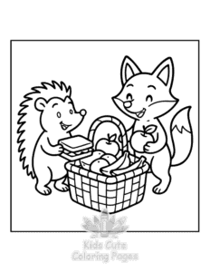 Kind Hearts coloring page for classroom activities