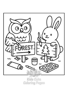 Kind Hearts coloring page for classroom activities