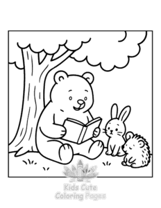 Free printable Kind Hearts coloring page for kids