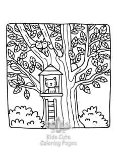Free Lazy Day with Cat coloring pages to print at home