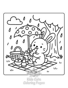 Lazy Days coloring page for girls, free to print