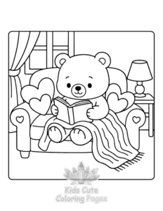 Lazy Days coloring page for girls, free to print