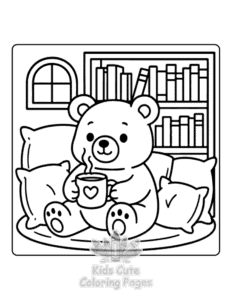 Lazy Days coloring page for boys, printable at home