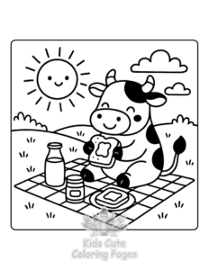 Printable Lazy Days coloring sheet for preschoolers