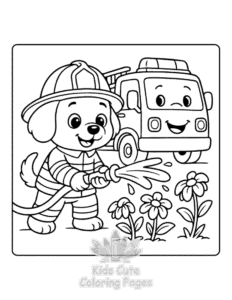 Easy Lazy Days coloring sheet for young children