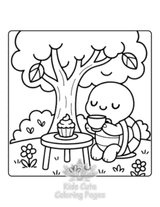 Lazy Days coloring page for girls, free to print