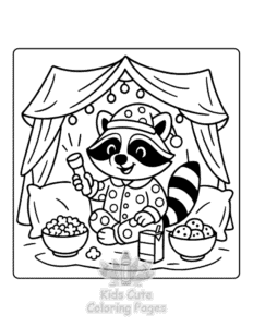 Printable Lazy Days coloring sheet for preschoolers