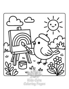 Free printable Lazy Days coloring page for kids