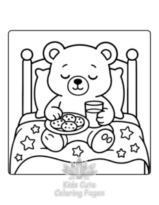 Easy Lazy Days coloring sheet for young children