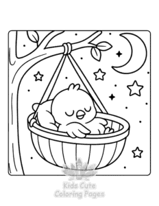 Free printable Lazy Days coloring page for kids