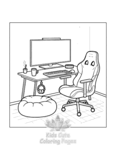 Free printable Little Corner coloring page for kids