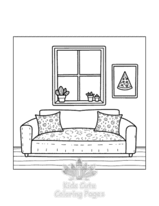 Little Corner coloring page for boys, printable at home