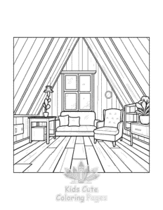 Free printable Little Corner coloring page for kids