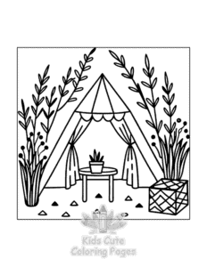Easy Little Corner coloring sheet for young children