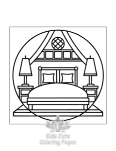 Printable Little Corner coloring sheet for preschoolers