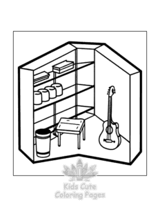Little Corner coloring page for girls, free to print