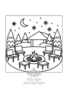 Little Corner coloring page for classroom activities
