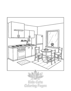 Easy Little Corner coloring sheet for young children