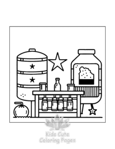Free printable Little Corner coloring page for kids