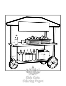 Little Corner coloring page for girls, free to print