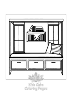 Little Corner coloring page for boys, printable at home