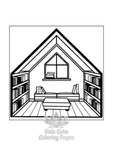 Printable Little Corner coloring sheet for preschoolers