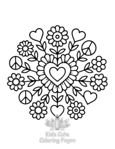 Mandala for Little Minds coloring page for boys, printable at home