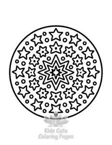 Mandala for Little Minds coloring page for girls, free to print