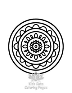 Mandala for Little Minds coloring page for boys, printable at home
