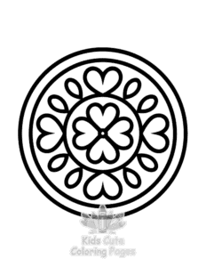 Free printable Mandala for Little Minds coloring page for kids