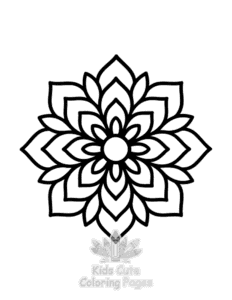 Mandala for Little Minds coloring page for classroom activities