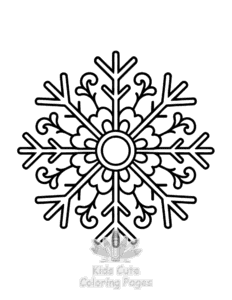 Simple Mandala for Little Minds coloring page for toddlers