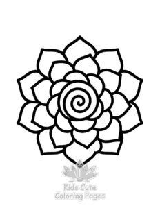 Printable Mandala for Little Minds coloring sheet for preschoolers