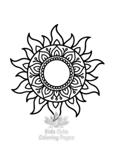 Mandala for Little Minds coloring page for classroom activities