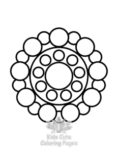 Simple Mandala for Little Minds coloring page for toddlers