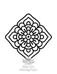 Free printable Mandala for Little Minds coloring page for kids