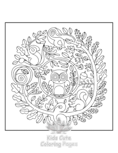 Free Mandala Nature coloring pages to print at home