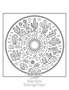 Free Mandala Nature coloring pages to print at home