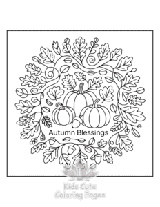Free printable Mandala Nature coloring page for kids