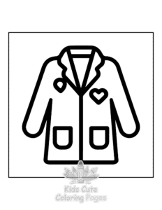Medical Girly coloring page for classroom activities