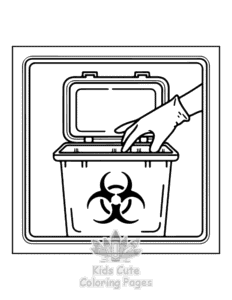 Free printable Medical Girly coloring page for kids