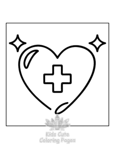 Medical Girly coloring page for boys, printable at home