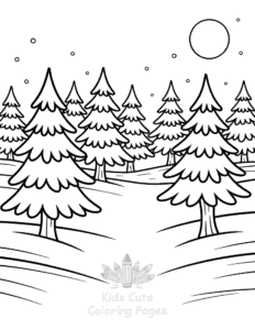 Printable Merry Christmas coloring sheet for preschoolers
