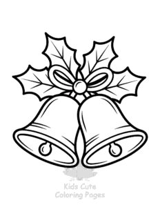 Merry Christmas coloring page for girls, free to print