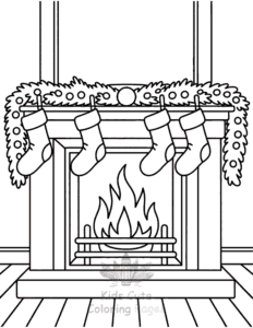 Merry Christmas coloring page for boys, printable at home