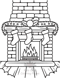 Simple Merry Christmas coloring page for toddlers