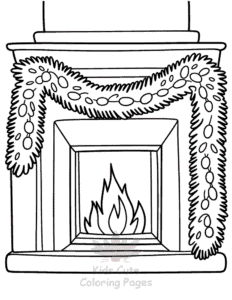 Easy Merry Christmas coloring sheet for young children